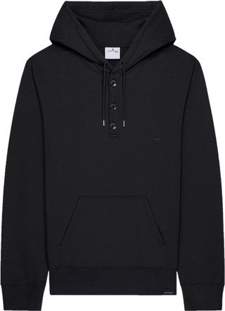 Courrèges buttoned hoodie - Black