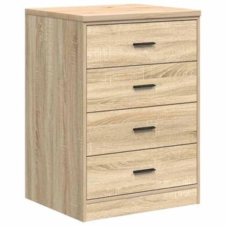 Berkfield Home Garage Storage Cabinet Sonoma Oak 60x51x85 cm Solid Wood Pine in Light Tan | Size: 60 x 51 x 85 cm