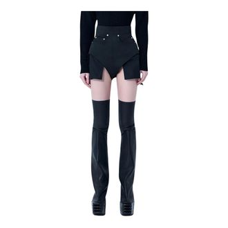 Rick Owens Short Shorts, female, Black, Size: 2XS Dirt Cutoffs Shorts