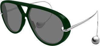 Bottega Veneta Bv 1273S 008 Zonnebrillen - Dames - Zonnebrillen - Groen - 63 MM - Accessoires