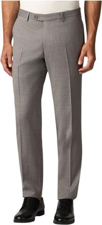 Brooks Brothers Broeken, Heren, Grijs, W32, Lana Vergine Pantaloni