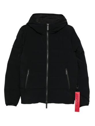 Afterlabel hooded zip-front jacket - men - Fabric - L - Black