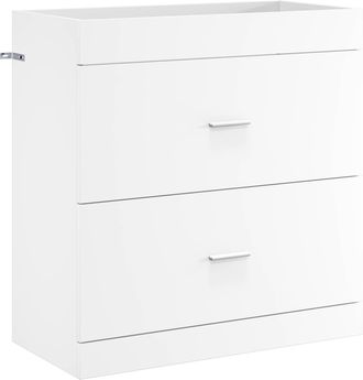 vidaXL Gabinete De Ba&ntilde;o Debajo Del Lavabo Blanco 78,5 X 37,5 X 81 Cm Vidaxl