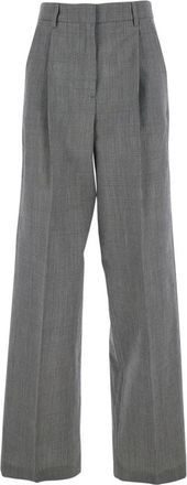 Golden Goose Broeken, Dames, Grijs, 2Xs, Wol, Wide Leg Broeken