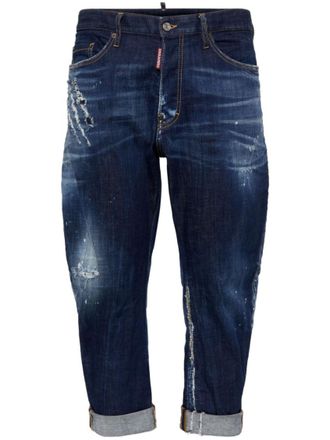 Dsquared2 Navy Blue Cotton Denim
