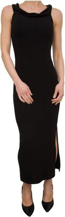Marella Elegante Jersey Jurk in Zwart - Dames - Casual kleedjes - Zwart - S - Kleedjes