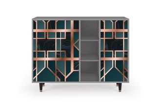 StoryZ Aparador azul-verde 3 cajones y 1 puerta L 125 cm