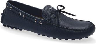 Prada Grid Driving Loafer in Baltico at Nordstrom, Size 11.5Us