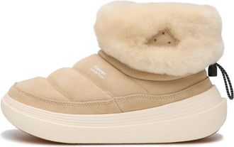 Flower Mountain Enkelboot - Dames - Winterlaarzen - Beige - 38 EU - Su&egrave;de - Schoenen