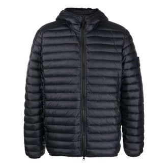 Stone Island Lightweight Hooded Down Jacket Black 781540324-V0029