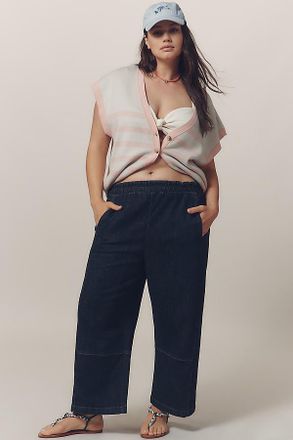 Pilcro The Izzie Relaxed Pull-On Barrel Jeans by Pilcro