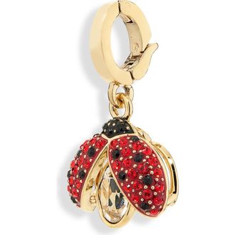 Swarovski Idyllia Crystal Ladybug Charm in Red/Gold at Nordstrom