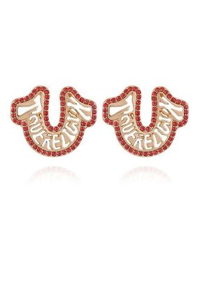 True Religion Logo horseshoe post earring in Rosegoldtone at Nordstrom