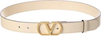 Valentino Vlogo Leather Belt