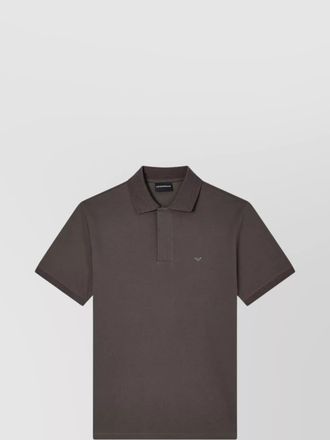 Emporio Armani cotton logo polo shirt