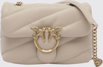 Pinko Baby Love Bag Puff Mini Quilted Nappa Bag with Love Birds Logo