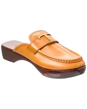 サンダル・ミュール TOD'S RUBBER SABOT IN LEATHER Tod's Rubber Sabot In Leather | italist
