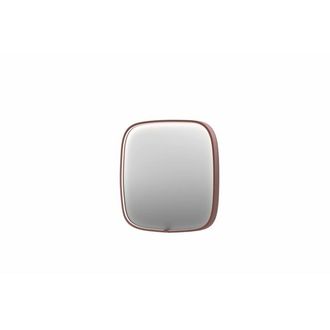 Bernacchini SP31 spiegel - 100x4x100cm contour in stalen kader incl dir LED - verwarming - color changing - dimbaar en schakelaar - geborsteld koper