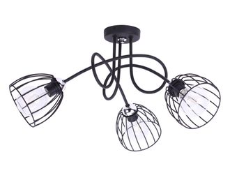 OEM L&aacute;mpara Colgante De Techo Loft De Alambre Cromado, Led E27