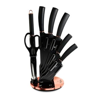 Berlinger Haus Juego De Cuchillos Berlinger Haus Bh-2421 Black Rose Con Soporte