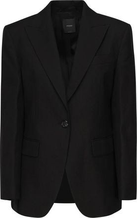 Pinko Wollen jassen voor jou - Dames - Blazers - Zwart - L - Wol - Jassen
