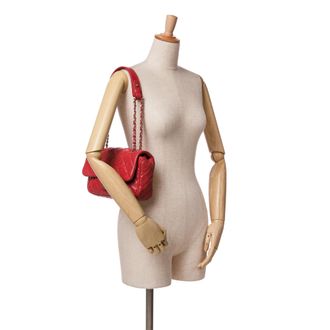 Chanel Mini Flap Bag Geperforeerd Gequilt Leer