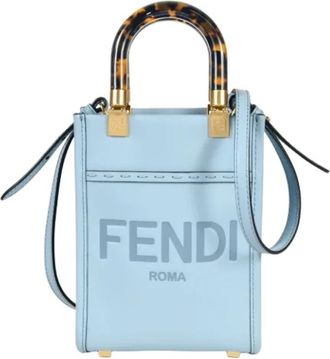 Fendi Pre-owned Leather fendi-bags - Dames - Vintage Mini Tas - Blauw - ONE Size - Leer - Vintage