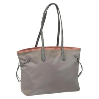 Prada Pre-owned Nylon totes - Dames - Vintage Shopper - Grijs - ONE Size - Nylon - Vintage