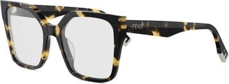 Fendi Way Eyeglasses - Dames - Brillen - Bruin - 54 MM - Accessoires