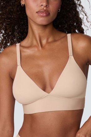 Harper Wilde Bliss Triangle Bralette in Beige at Nordstrom, Size 3X-Large