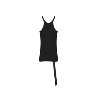 Rick Owens Racer Back Tanktop - Dames - Tops - Zwart - Maat: L Katoen
