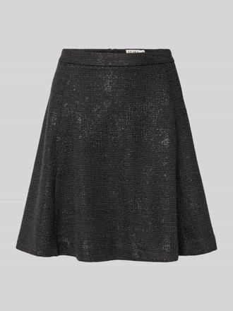 Ichi Regular Fit Minirock mit Viskose-Anteil Modell Kate in Black, Gr&ouml;&szlig;e XL