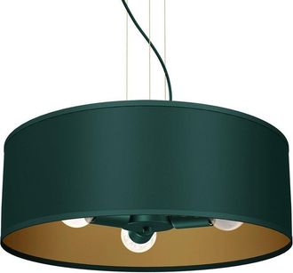 Milagro Verde Pendant Lamp 50cm Hand Made Scandi Style Rich Green Fabric