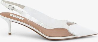 Alaia D&eacute;collet&eacute; Slingback Le Coeur in PVC e pelle - ALAIA - gender_Woman