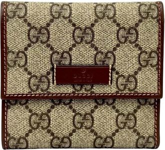 Gucci Brown Leather Wallet (Tri-Fold) (Pre-Owned)