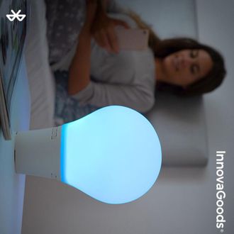 InnovaGoods Northix L&aacute;mpara Bombilla Led T&aacute;ctil Silicona Blanco