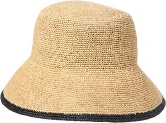 Vince Raffia Banded Cloche
