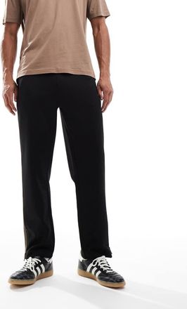 HUGO BOSS HUGO Red - Dolos - Pantaloni sportivi vestibilit&agrave; comoda neri con logo-Nero