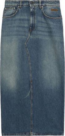 Msgm Msgm, Dames, Rokken, Blauw, Maat: XS Denim