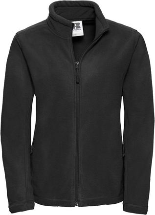 Russell Athletic Russell Dames/Dames Full Zip Outdoor Fleecejack (Zwart)