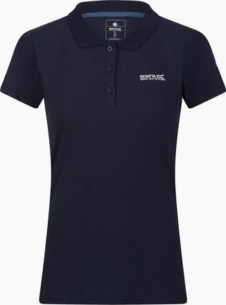 Regatta Womens Collared Neck Short Sleeve Polo Shirt - Navy - Size: 10