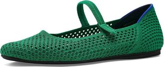 Rothy's The Square Mary Jane Womens Dress Flat Shoes Clover Mesh : 10.5 M, Synthetic