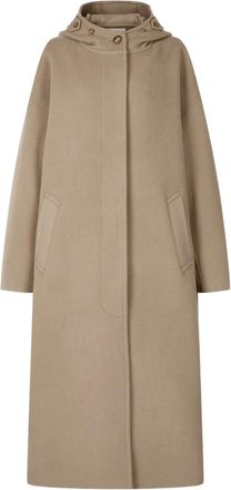 TOMBOY hooded wool coat - Beige