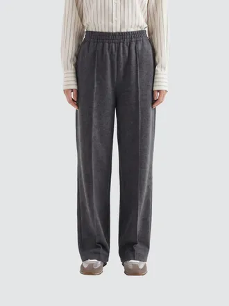 Brunello Cucinelli Pantaloni jogging a gamba larga in misto cotone