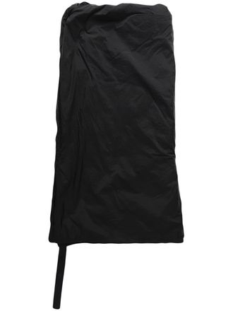 Rick Owens Mini-jurk met gesmokt detail - Zwart