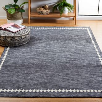 Safavieh Easy Care Machine Washable Area Rug, Grey / Ivory Contemporary Style Easy Care