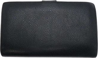 Chanel Pre-owned Wallets, female, Black, Size: ONE SIZE Pre-owned Leather Wallet