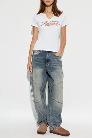 adidas T-shirt With Logo, Womens, White