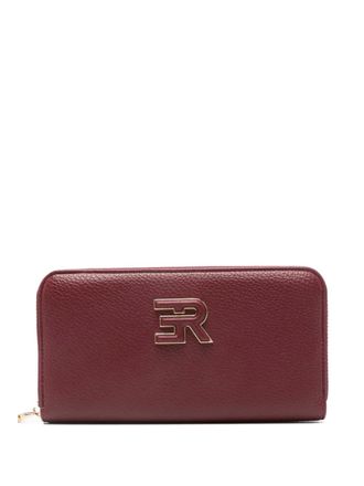 Ermanno Scervino Portafoglio in pelle con placca logo - Rosso