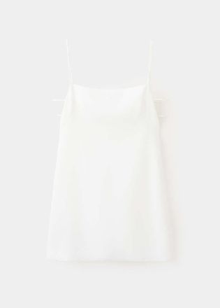 Mango Abito corto con aperture laterali bianco - Donna - S - MANGO